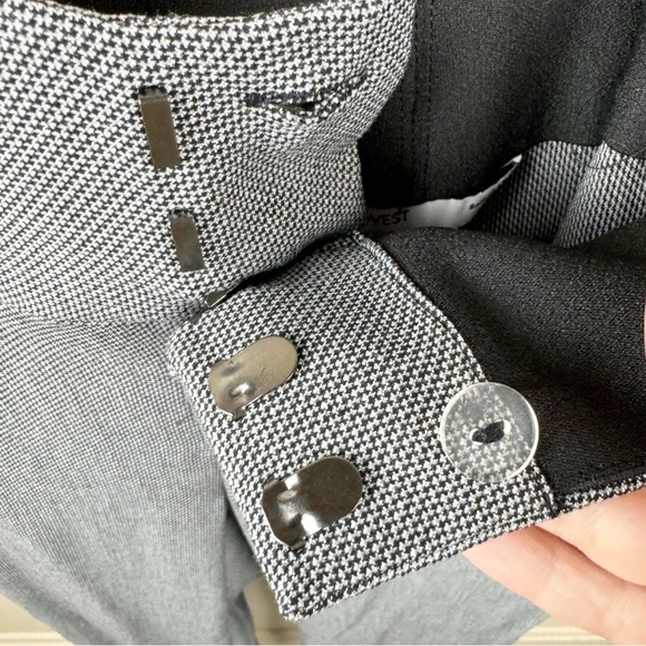 Nine West Black and Gray Hook and Bar Closure Midrise Bootcut Trousers - Picture 8 of 11